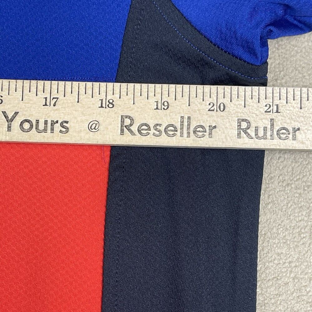 Under Armour Polo Shirt Mens Medium Blue Black Red Performance Blocked Adult NWT - Picture 5 of 11